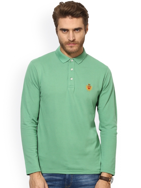

Red Tape Men Green Solid Polo Collar T-shirt