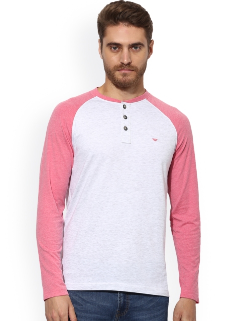 

Red Tape Men White Solid Henley Neck T-shirt