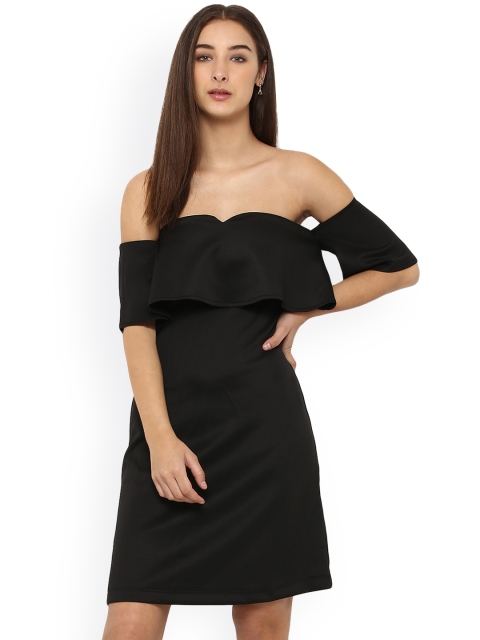 

MIWAY Women Black Solid A-Line Dress