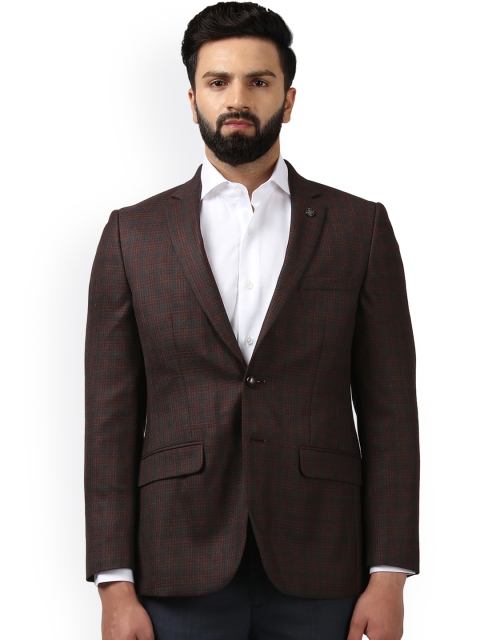 

Raymond Men Brown Single-Breasted Tailored Fit Formal Blazer