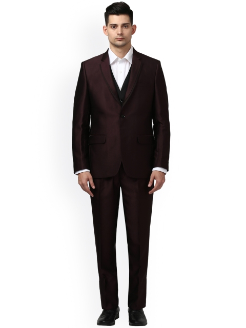 

Raymond Men Brown Single-Breasted Suit
