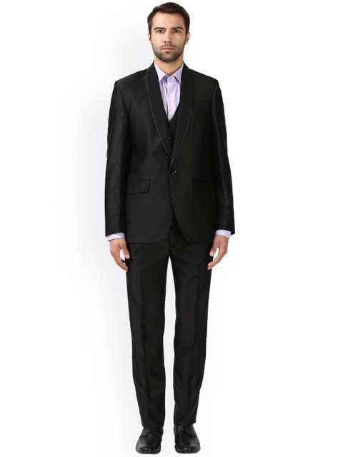 

Raymond Men Black Single-Breasted Suit