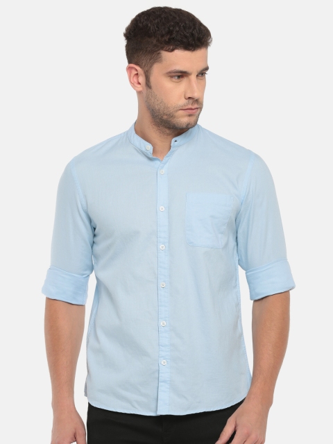 

Ruggers Men Blue Contemporary Regular Fit Solid Casual Shirt