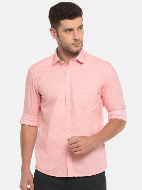 

Ruggers Men Red Contemporary Regular Fit Solid Casual Shirt