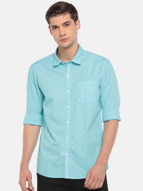 

Ruggers Men Blue Contemporary Regular Fit Printed Casual Shirt