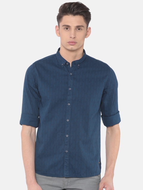 

Cherokee Men Blue Contemporary Regular Fit Printed Casual Shirt