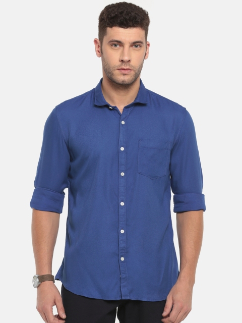 

Ruggers Men Blue Contemporary Regular Fit Solid Casual Shirt
