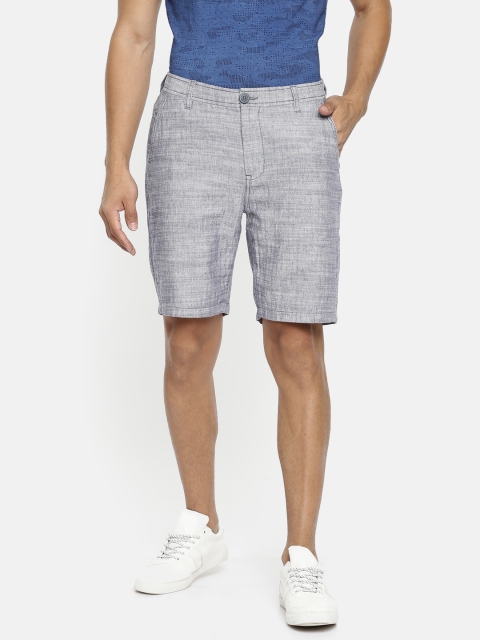 

Cherokee Men Blue Self Design Regular Fit Regular Shorts