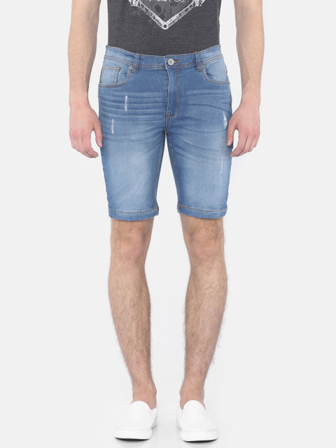 

Cherokee Men Blue Washed Slim Fit Denim Shorts