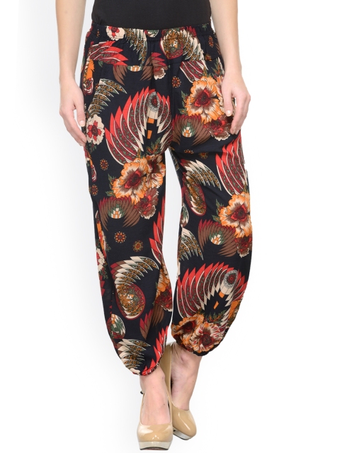

Camey Women Blue Printed Harem Pants