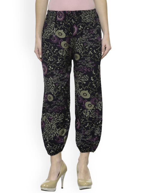 

Camey Women Blue Printed Harem Pants