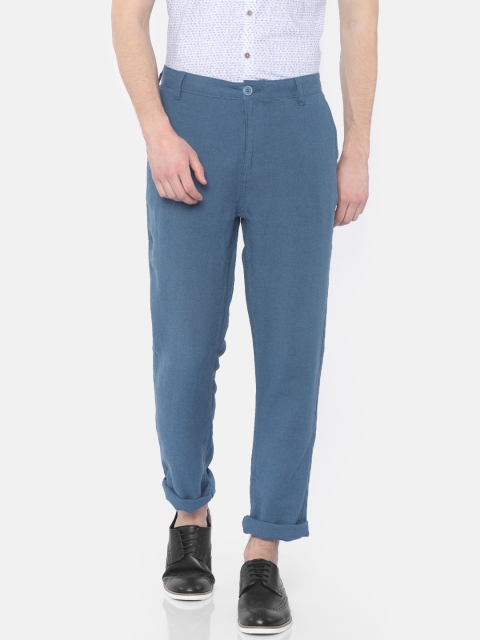 

Cherokee Men Blue Regular Fit Solid Trousers