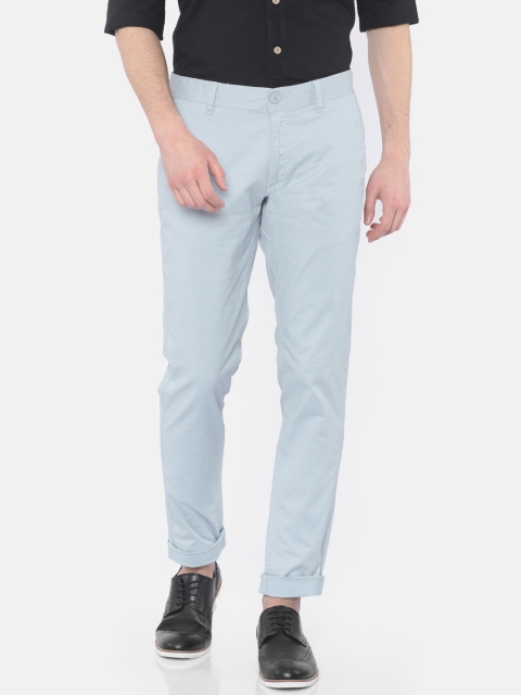 

Cherokee Men Blue Regular Fit Printed Regular Trousers