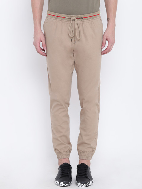 

Colt Men Khaki Regular Fit Solid Joggers