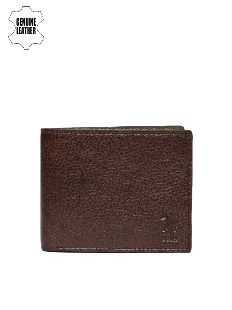 

U.S. Polo Assn. Men Brown Solid Two Fold Wallet