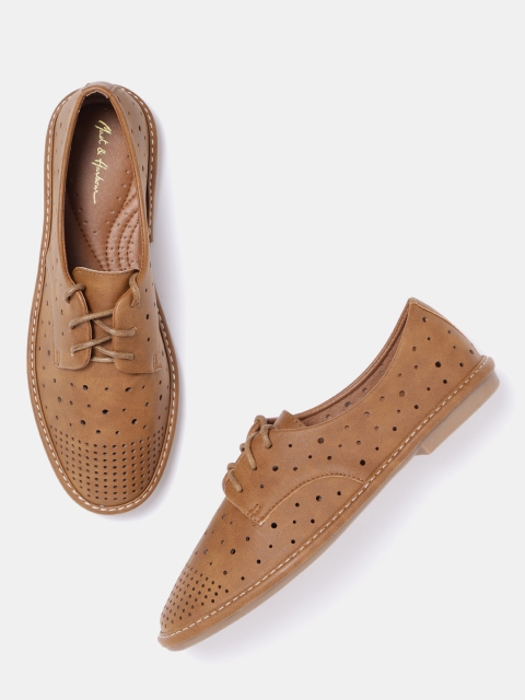 

Mast & Harbour Women Tan Brown Derbys