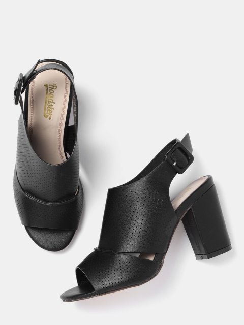 

Roadster Women Black Perforated Heels