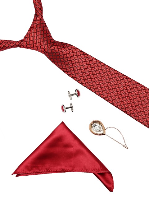 

Alvaro Castagnino Men Red & Black Accessory Gift Set
