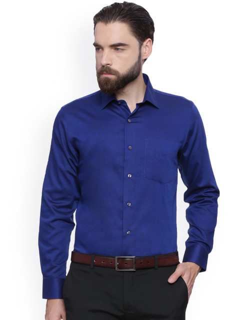 

Van Heusen Men Blue Slim Fit Solid Formal Shirt
