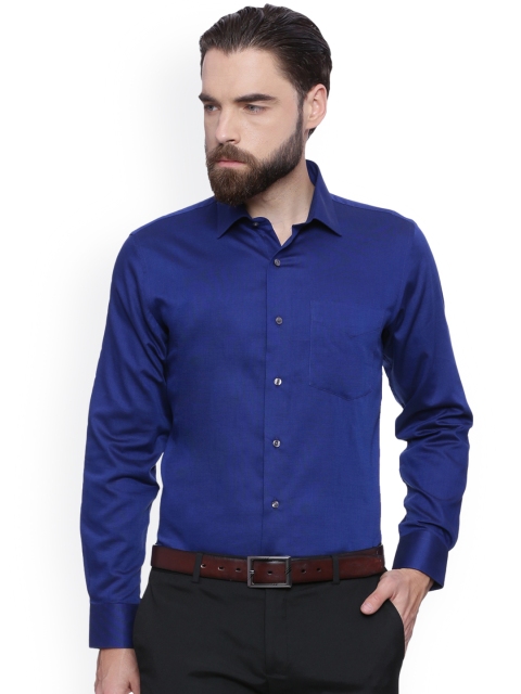 

Van Heusen Men Blue Slim Fit Solid Formal Shirt
