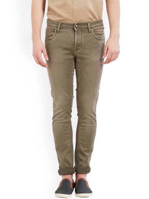 

Lawman pg3 Men Brown Slim Fit Mid-Rise Clean Look Stretchable Jeans
