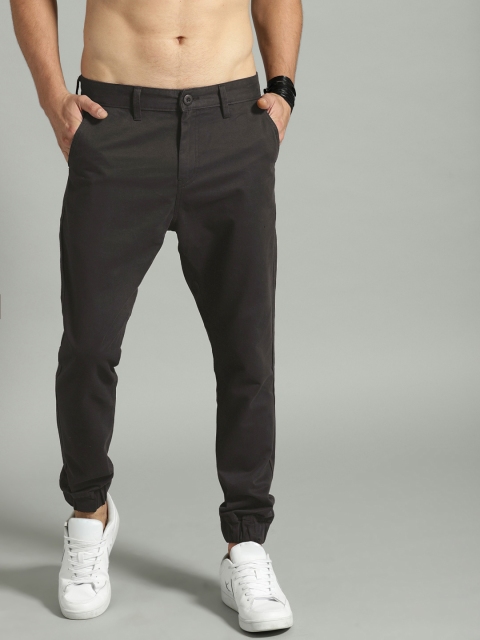 

Roadster Men Brown Regular Fit Solid Joggers