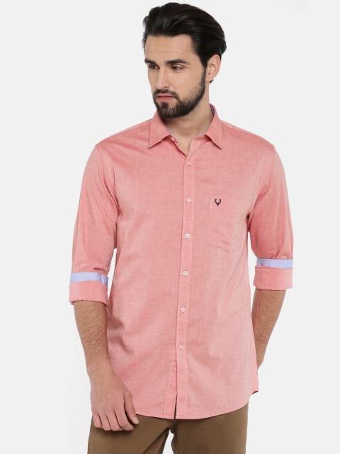 

Allen Solly Men Pink Sport Slim Fit Solid Casual Shirt