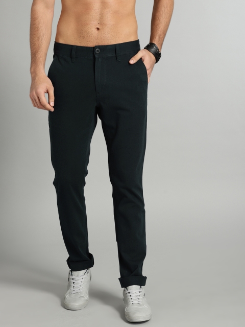 

Roadster Men Navy Blue Slim Fit Solid Chinos