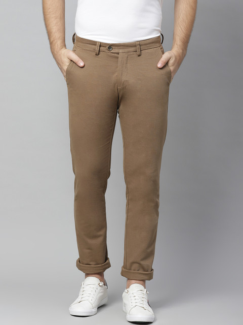 

Allen Solly Men Brown Smart Slim Fit Solid Regular Trousers