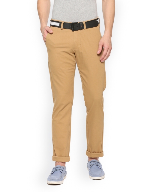 

Allen Solly Men Khaki Smart Slim Fit Solid Regular Trousers