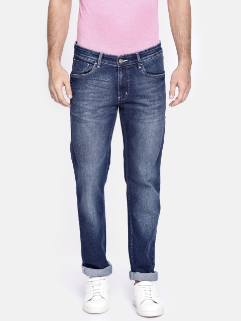 

Numero Uno Men Navy Morice Slim Fit Low-Rise Clean Look Stretchable Jeans, Navy blue