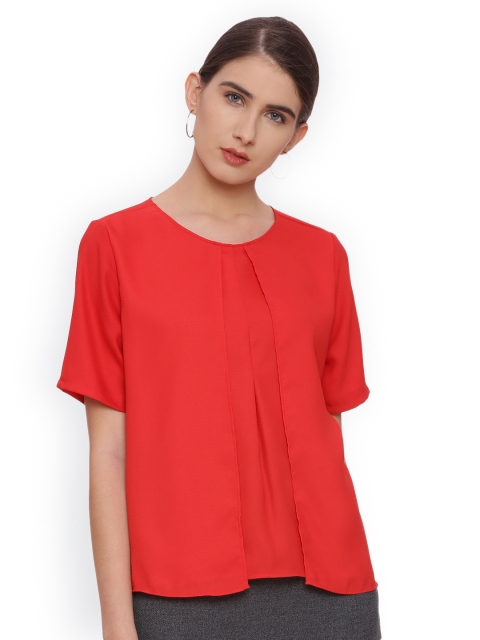 

Van Heusen Woman Woman Red Solid Top