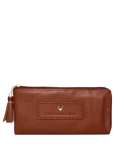 

Hidesign Women Brown Solid Zip Around Wallet