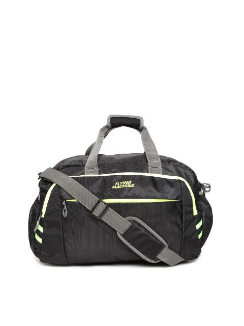 

Flying Machine Men Black Duffel Bag