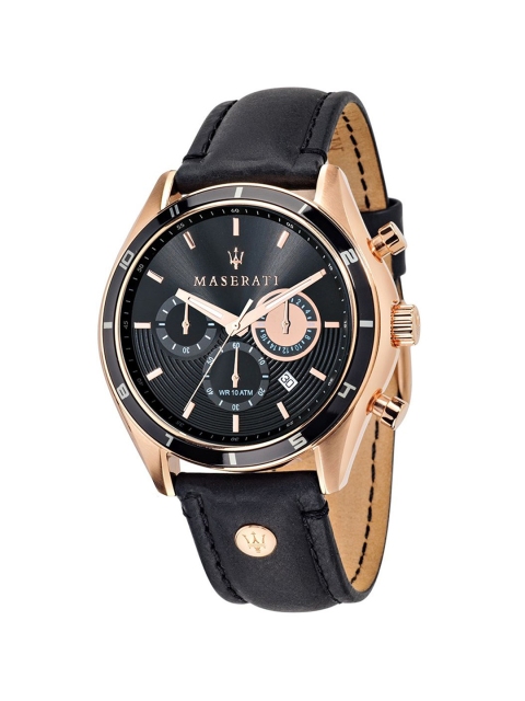 

Maserati Men Black Chronograph Watch R8871624001