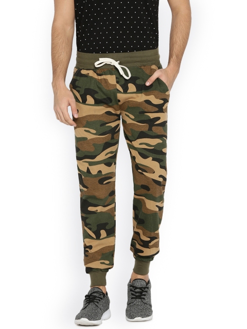 

Campus Sutra Men's Green Jogger Trousers