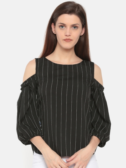 

Deal Jeans Women Black Striped Top