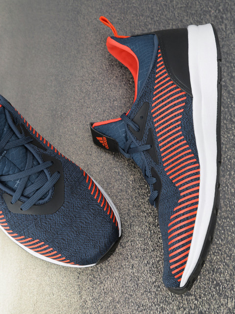 

ADIDAS Men Navy & Orange TYLO Printed Running Shoes, Navy blue