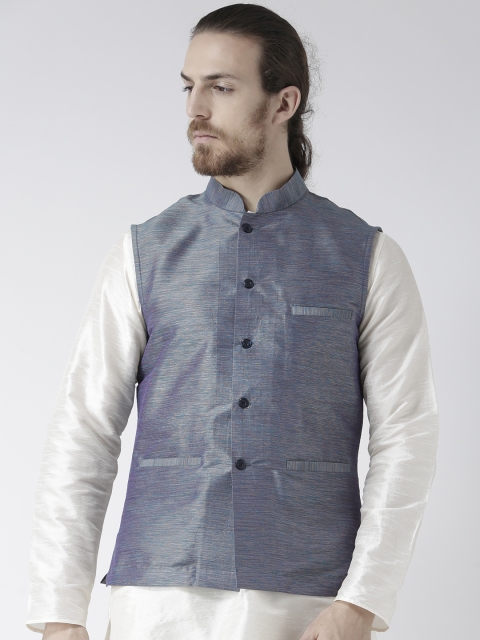 

Deyann Blue & Grey Nehru Jacket