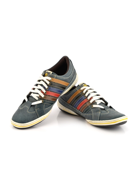 

ID Men Grey Leather Sneakers