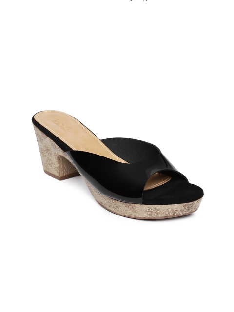 

Inc 5 Women Black Solid Sandals