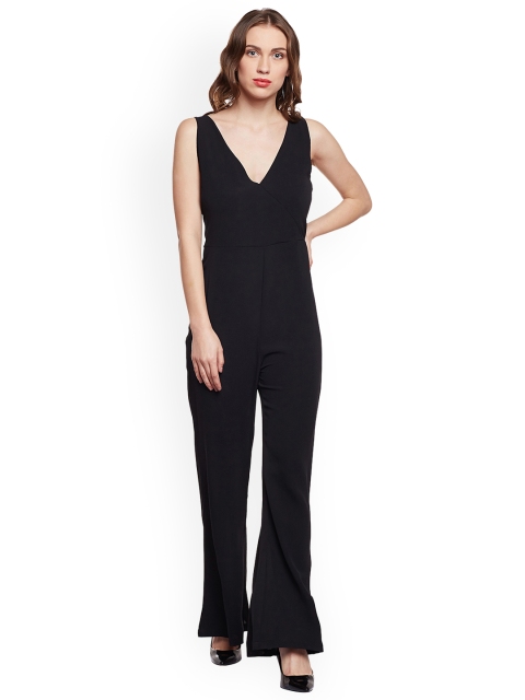 

THE SILHOUETTE STORE Black Solid Basic Jumpsuit