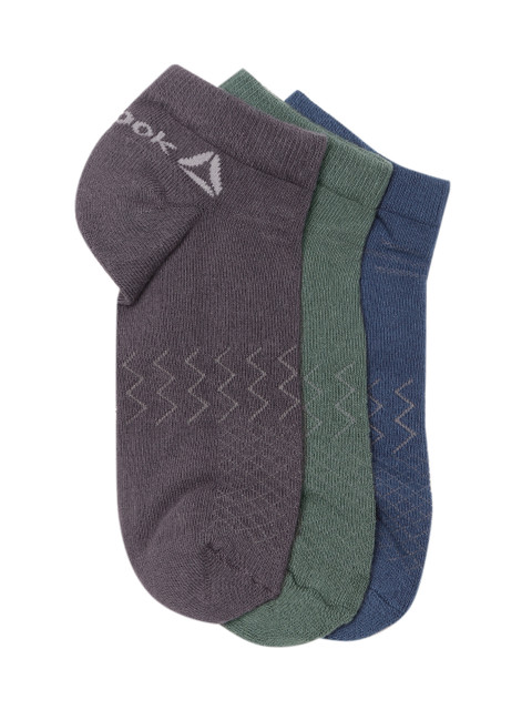 

Reebok Unisex Pack of 3 INS Grap Ankle-Length Training Socks, Green