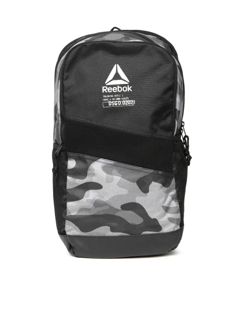 

Reebok Unisex Black Graphic Backpack