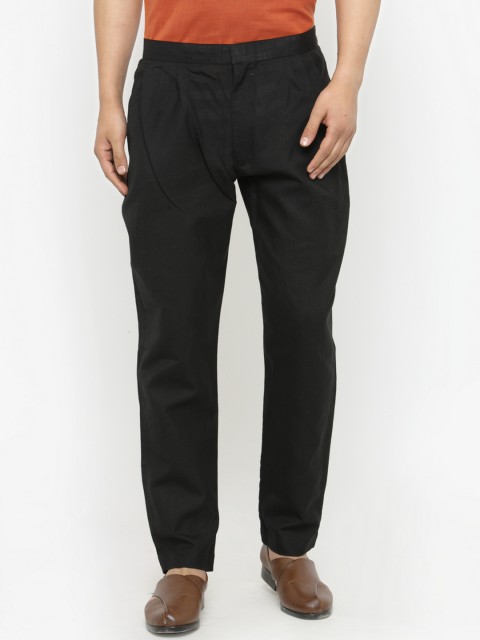 

Chitwan Mohan Men Black Solid Pyjamas