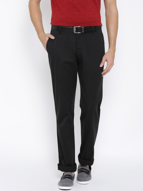 

U.S. Polo Assn. Men Black Tailored Fit Trousers