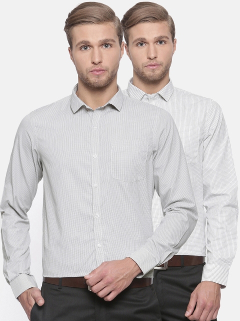 

Excalibur Men Assorted Pack of 2 Contemporary Regular Fit Formal Shirt