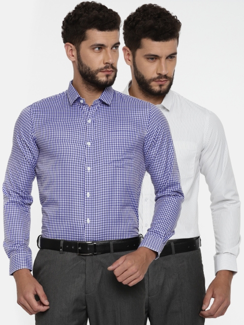 

Excalibur Men Assorted Pack of 2 Regular Fit Formal Shirt