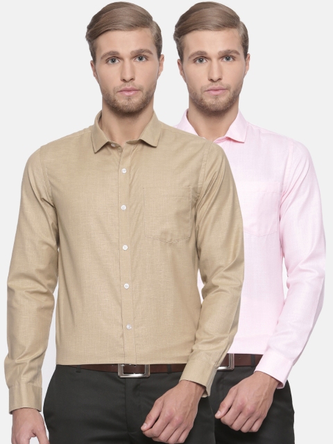 

Excalibur Men Assorted Pack of 2 Contemporary Fit Formal Shirt