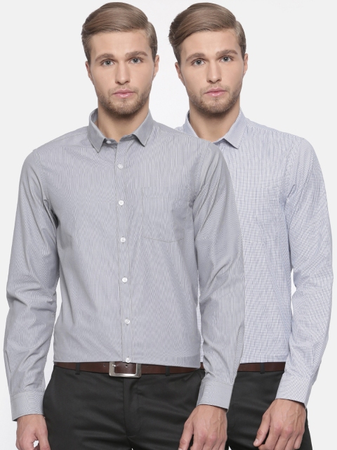 

Excalibur Men Assorted Pack of 2 Contemporary Regular Fit Formal Shirt